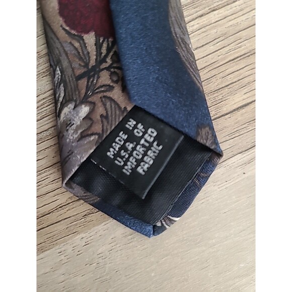 4 Mens Nike Ties, Various Design, Red, Blue, Gray - Picture 3 of 5